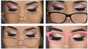 delineados para personas con lentes